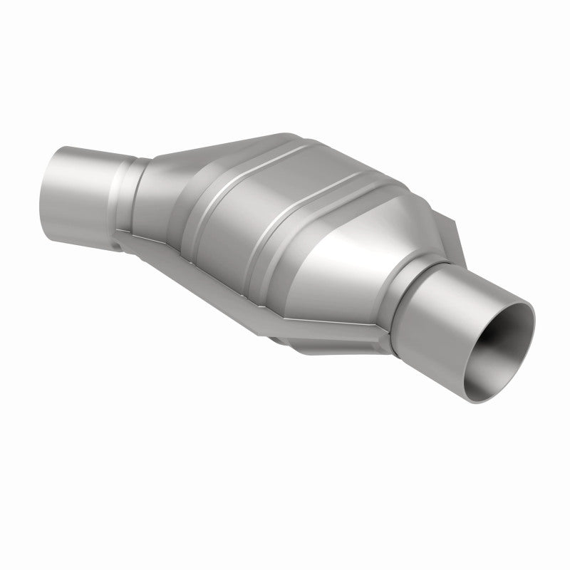 MagnaFlow Universal Catalytic Converter 2in Inlet/Outlet Angled Offset/Center Oval (California) Magnaflow Catalytic Converter Universal