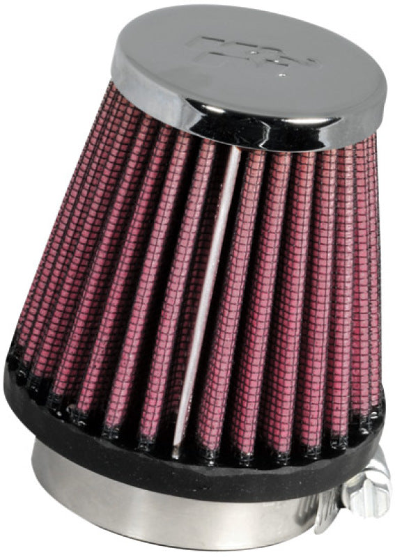 K&N Universal Chrome Filter 1 15/16 inch FLG / 3 inch Base / 2 inch Top / 3 inch Height K&N Engineering Air Filters - Universal Fit