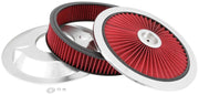 Spectre ExtraFlow HPR Air Cleaner Assembly 14in. x 3in. - Red Spectre Air Filters - Universal Fit
