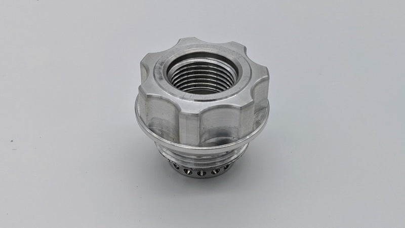 Granatelli -10AN ORB Female -20AN Male Threaded Insert Vented Oil Fill Cap - Natural Granatelli Motor Sports Oil Caps