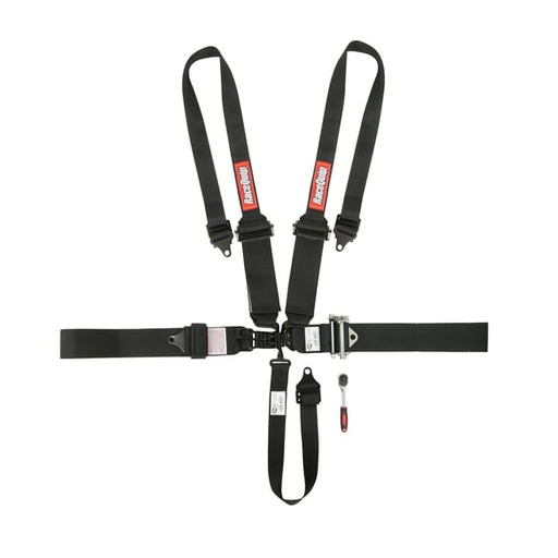 RaceQuip 5 Point Harness - Small Buckle Ratcheting Latch & Link - HNR shoulders 815005RQP RACEQUIP Autoparts