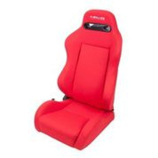 NRG Sport Seats (Pair) Type-R Cloth w/NRG Logo - Red w/Red Stitch NRG Reclineable Seats