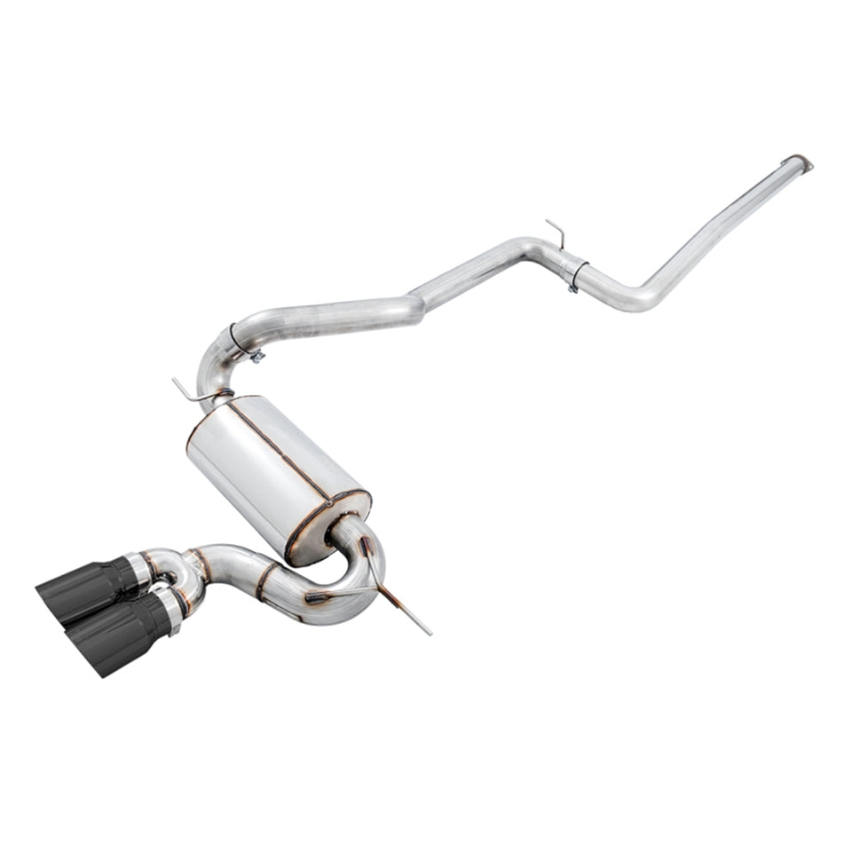 AWE Tuning Ford Focus ST Touring Edition Cat-back Exhaust - Non-Resonated - Diamond Black Tips 3015-33092