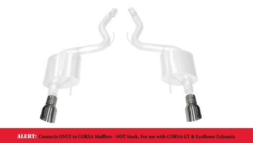 Corsa 2015-2025 Ford Mustang GT 3.0in Inlet / 4.5in Outlet Polished Tip Kit (For Corsa Exhaust Only) CORSA Performance Tips