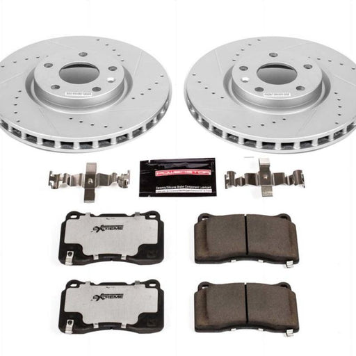 Power Stop 15-19 Chevrolet Corvette Front Z26 Street Warrior Brake Kit PowerStop Brake Kits - Performance D&S