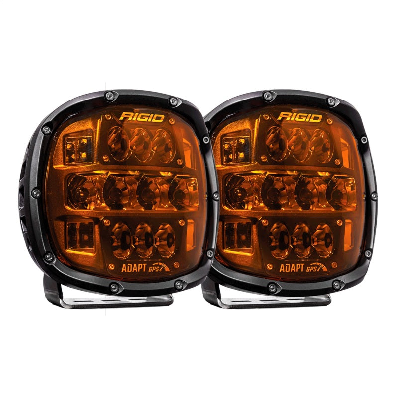 Rigid Industries Adapt XP w/ Amber PRO Lens (Pair) Rigid Industries Light Bars & Cubes
