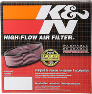K&N Round Air Filter Assembly K&N Engineering Air Filters - Universal Fit
