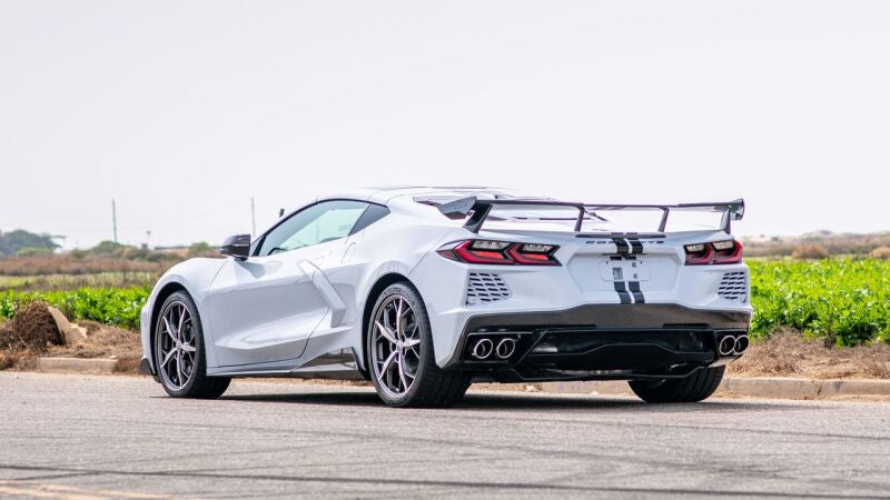 Borla 2020 Chevrolet Corvette C8 6.2L ATAK 3in Exhaust System Dual Round A/C Tips 4inx 4.75in Borla Catback