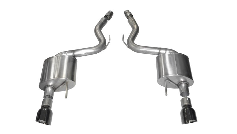 Corsa 2015-2017 Ford Mustang GT 5.0 3in Axle Back Exhaust Black Dual 4.5in Tip Sport CORSA Performance Axle Back