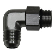 DeatschWerks 10AN ORB Male Swivel to 10AN Male Flare 90-Degree Fitting - Anodized Titanium DeatschWerks Fittings