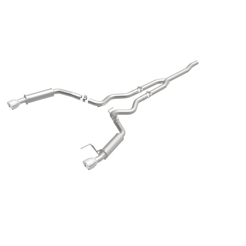MagnaFlow Cat-Back 15-16 Ford Mustang 2.3L L4 Competition SS 3in Dual Split Rear 4.5in Black Tips Magnaflow Catback