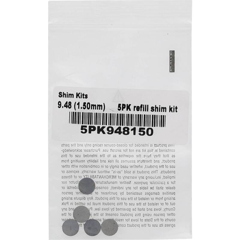 Hot Cams 04-08 400 DVX/02-16 CRF 450 R Shim Kits 1.500mm Thickness - 5 Pack Hot Cams Valves