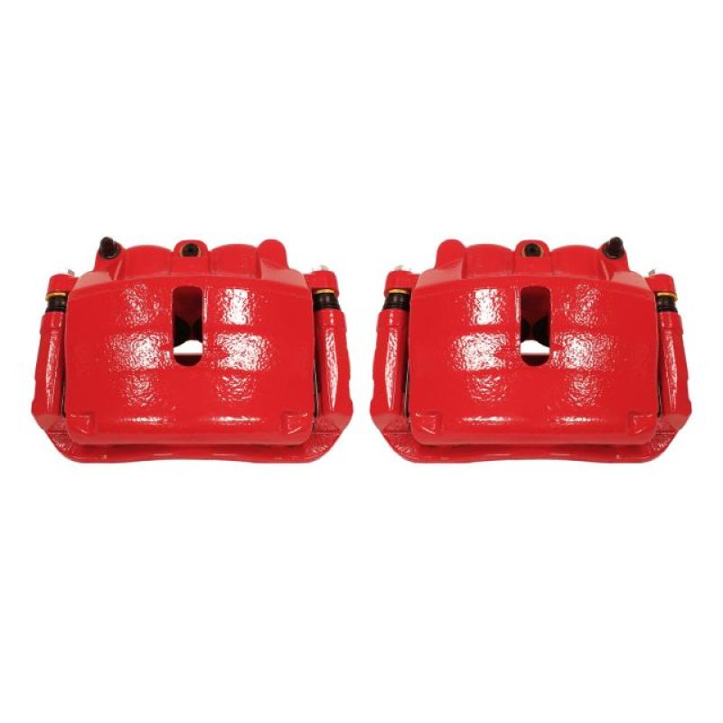 Power Stop 2009 Ford F-150 Front Red Calipers w/Brackets - Pair PowerStop Brake Calipers - Perf