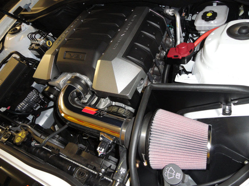 K&N 10 Camaro 6.2L V8 Polished Typhoon Short Ram Intake K&N Engineering Cold Air Intakes