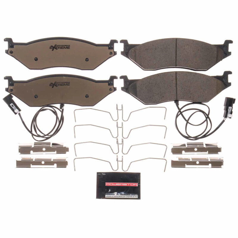 Power Stop 08-09 Ford F-53 Motorhome Chassis Rear Z36 Truck & Tow Brake Pads w/Hardware PowerStop Brake Pads - Performance