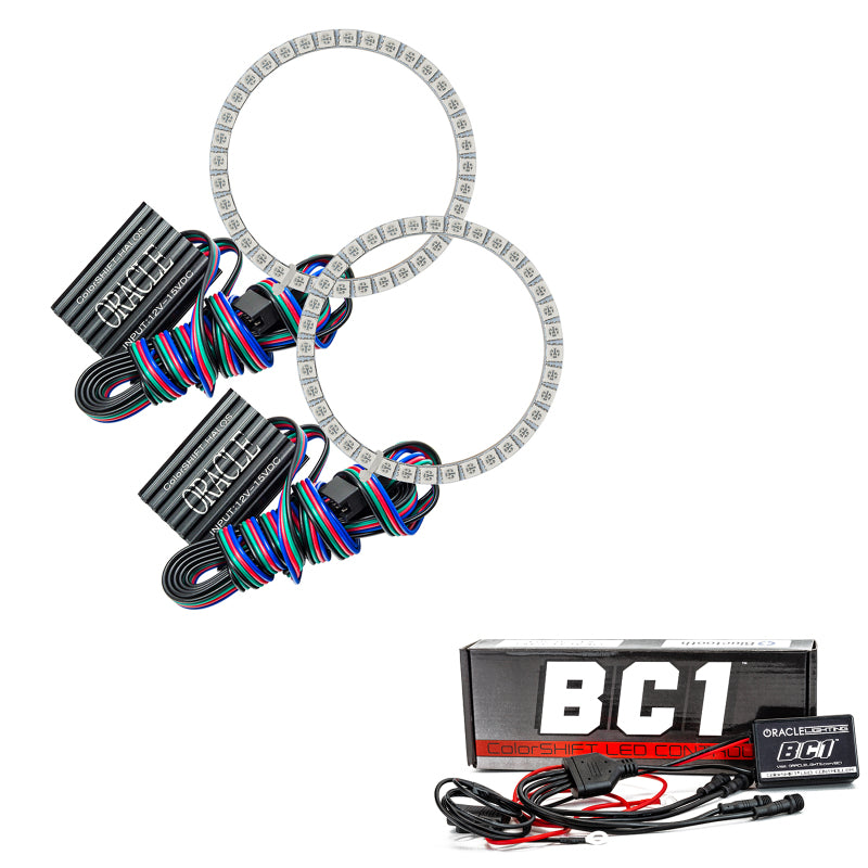Oracle Ford Mustang 15-17 Halo Kit - ColorSHIFT w/ BC1 Controller ORACLE Lighting Headlights