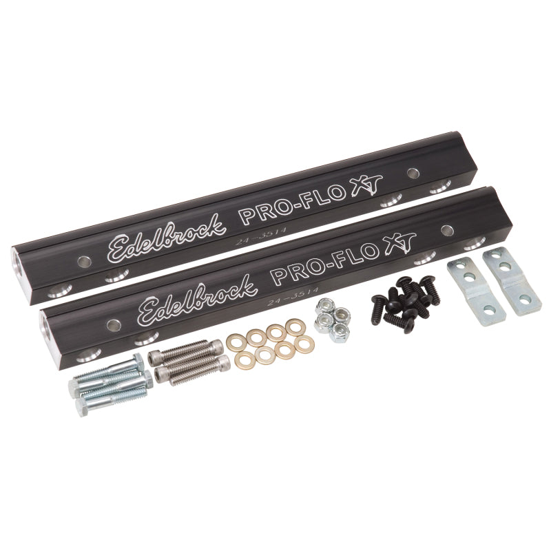 Edelbrock EFI Fuel Rail Kit SBC Pro-Flo XT for Use On 7137 Intake Edelbrock Fuel Rails