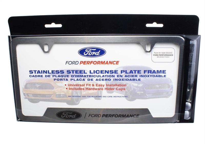 Ford Racing Stainless Steel Ford Performance License Plate Frame Ford Racing License Frame