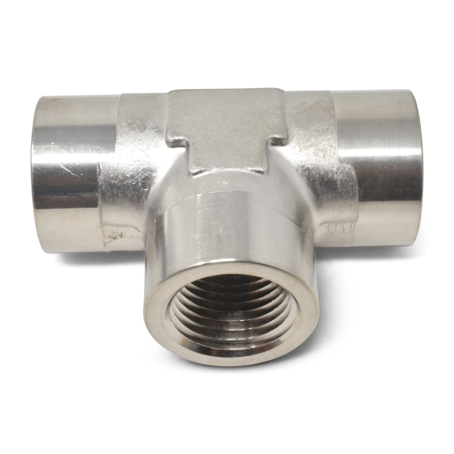 1/8" Female NPT Pipe Tee Adapter Fitting With Endura Finish RUSSELL Autoparts