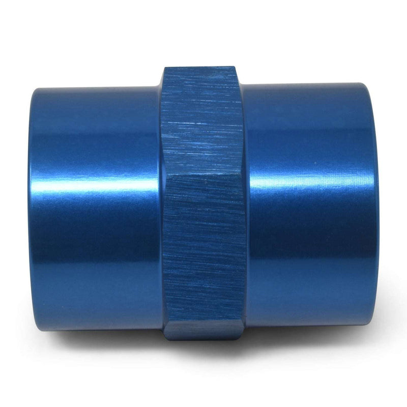1/8" Female Pipe Coupler Adapter Fitting With Blue Finish RUSSELL Autoparts