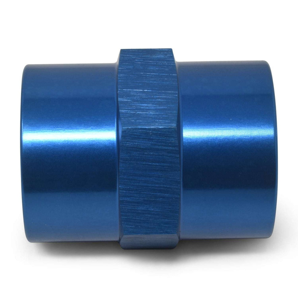 1/8" Female Pipe Coupler Adapter Fitting With Blue Finish