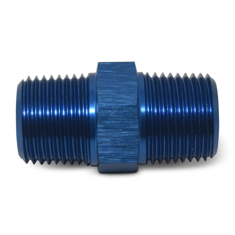 1/8" Male Pipe Nipple Adapter Fitting With Blue Finish RUSSELL Autoparts