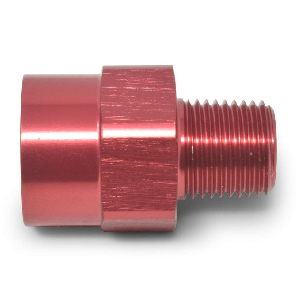 1/8" Male To 1/4" Female Pipe Bushing Reducer Adapter Fitting With Red Finish