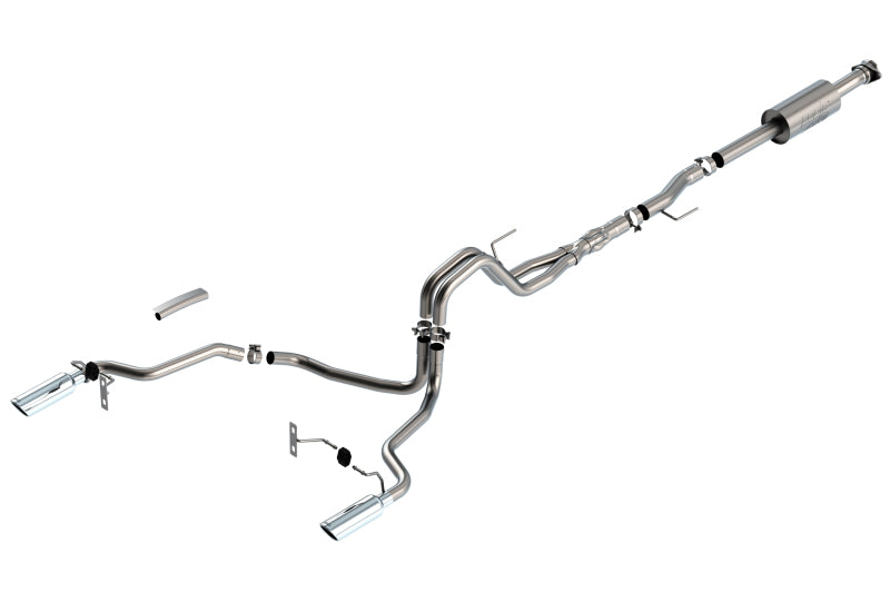 Borla F-150 2021 5.0L 4dr CC SB EC STB Lariat/KR/Platinum/LTD 3/2.25 SRE Cat-Back ATAK CHR Tips Borla Catback