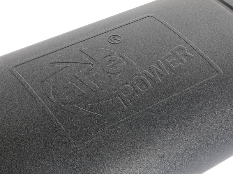aFe MACH Force-Xp 409 SS Muffler w/ Black Finish 3in Center/Offset 22in L x 11in x 5in - Oval Body aFe Muffler