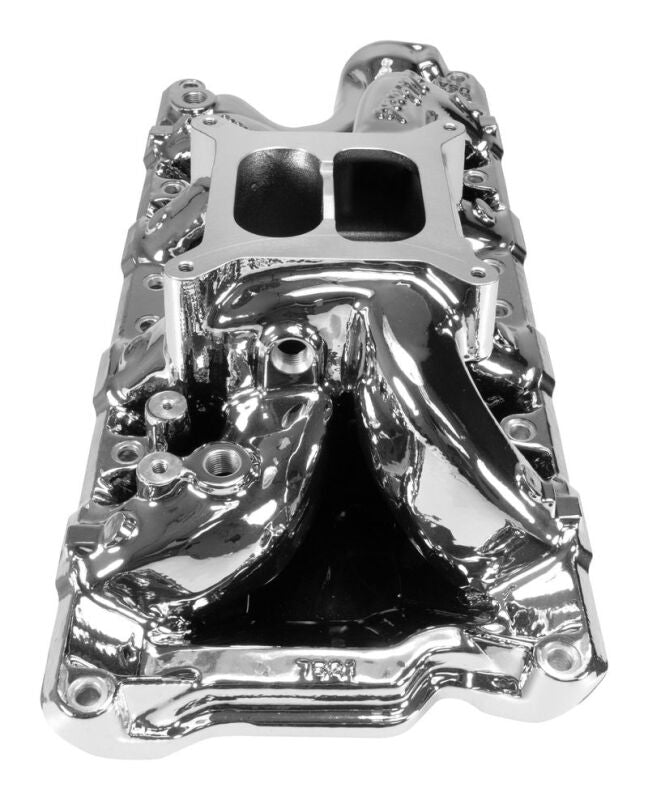 Edelbrock Ford Small-Block 289-302-347 RPM Air-Gap Intake Manifold - Chrome Plasma Finish Edelbrock Intake Manifolds