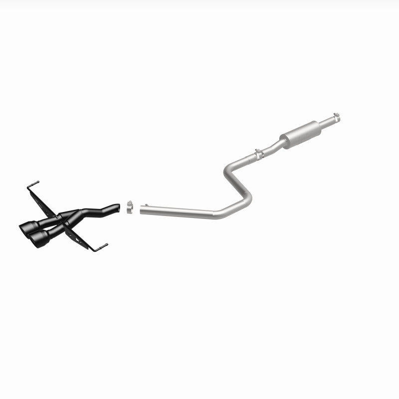 MagnaFlow 2019 Hyundai Veloster 1.6L 2.5in Center Exit Stainless Steel Cat-Back Exhaust w/Blk Tips