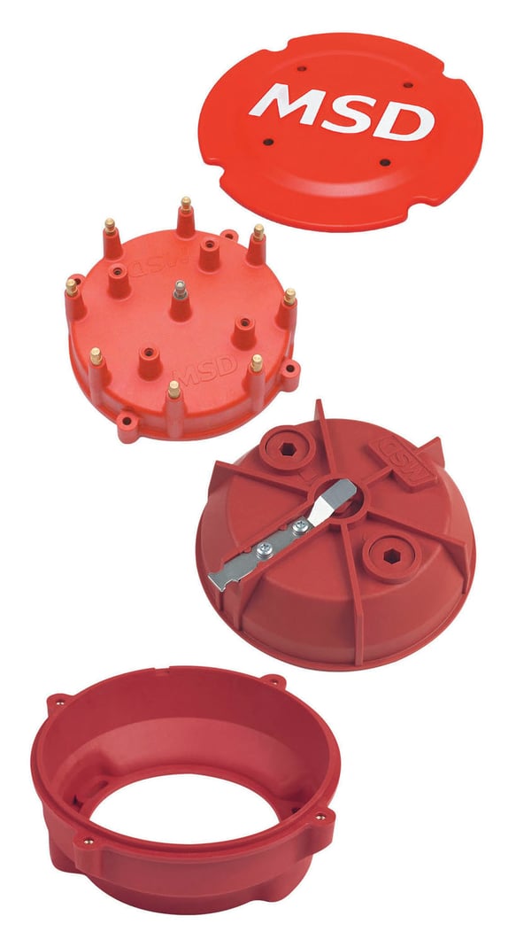 Pro-Cap Cap-A-Dapt Kit, Fits MSD Distributors 7445 MSD Autoparts