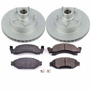 Power Stop 1986 Ford E-150 Front Z17 Evolution Geomet Coated Brake Kit PowerStop Brake Kits - Performance Blank