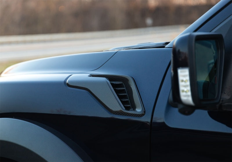 Ford Racing 21-24 F-150 Raptor Carbon Fiber Fender Vent Set - Gloss Ford Racing Spoilers