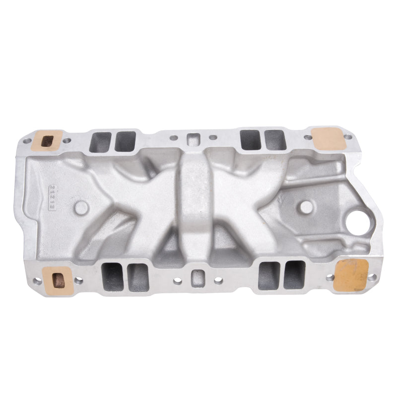 Edelbrock Manifold SBC 23-Degree Marine RPM 1987-1995 w/ Brass Edelbrock Intake Manifolds