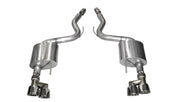 Corsa 2015-2017 Ford Mustang GT 5.0 3in Axle Back Exhaust Polish Quad Tips (Sport) CORSA Performance Axle Back