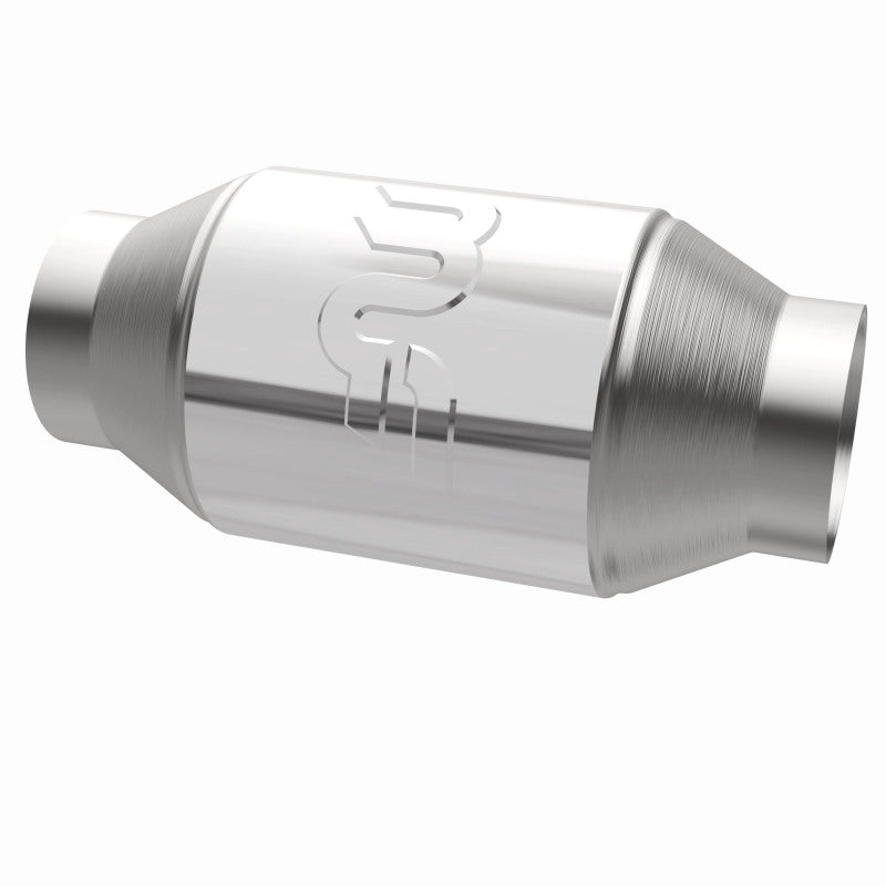 MagnaFlow Premium High Flow Metallic Converter 4in OD - 2.5in In / 2.5in Out Magnaflow Catalytic Converter Universal