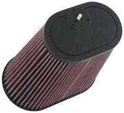K&N Universal Clamp-On Air Filter 3-1/8in Dual FLG 8-7/8in X 5-3/16 B 6-1/4in X 4IN T, 9inH W/STUD K&N Engineering Air Filters - Universal Fit