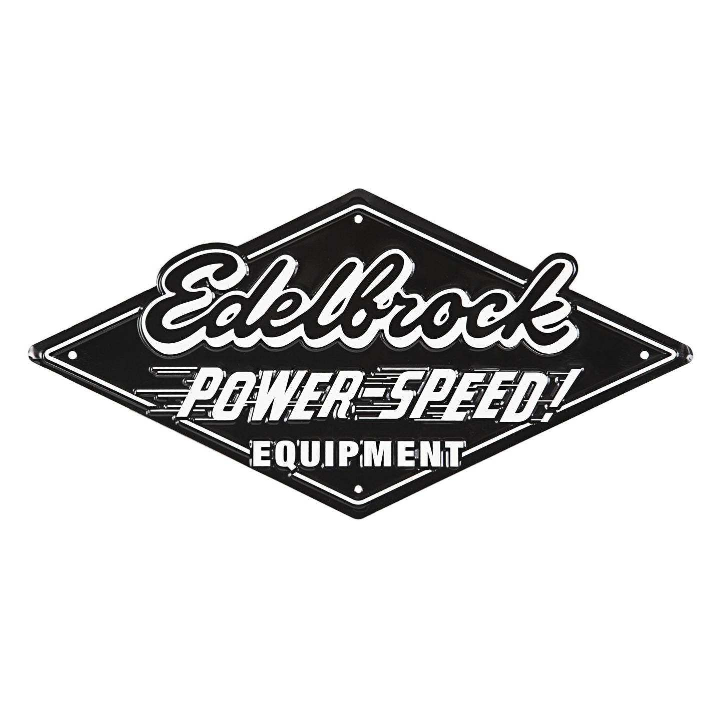 Edelbrock Power-Speed Garage Tin Sign