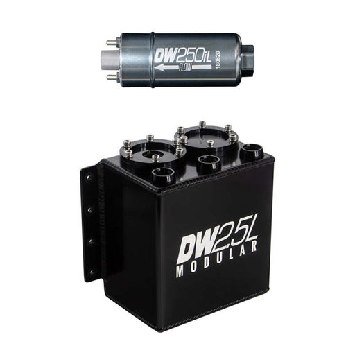 DeatschWerks 2.5L Modular Surge Tank (Incl. 1 DW250iL In-Line Fuel Pump) DeatschWerks Surge Tanks