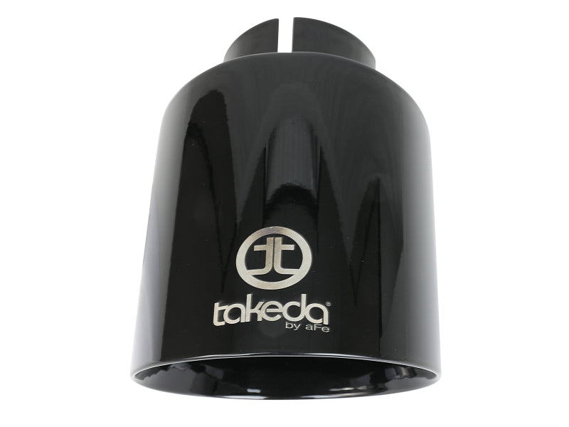 aFe Takeda Universal Exhaust Tip 2-1/2 IN Inlet x 4-1/2 IN Outlet x 7 IN L- Black aFe Tips