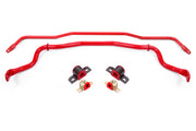 BMR 15-22 S550 Mustang Sway Bar Kit with Bushings Front and Rear Red BMR Suspension Sway Bars