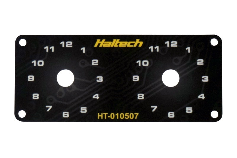 Haltech Dual Switch Panel w/Yellow Knob Haltech Switch Panels
