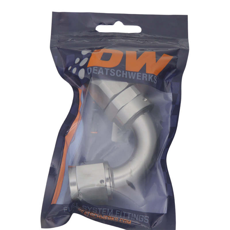 DeatschWerks 10AN Female Swivel 120-Degree Hose End CPE - Anodized Titanium DeatschWerks Fittings