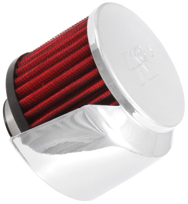 K&N 1.375in Flange ID x 3in OD x 2.5in Height Clamp On Crankcase Vent Filter K&N Engineering Air Filters - Universal Fit