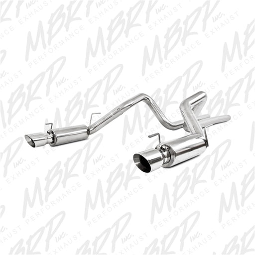 MBRP 05-09 Ford Shelby GT500 / GT Dual Split Rear Race Version, T409 4in Tips Exhaust System MBRP Catback