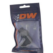DeatschWerks 8AN ORB Male Swivel to 8AN Male Flare 90-Degree Fitting - Anodized Matte Black DeatschWerks Fittings