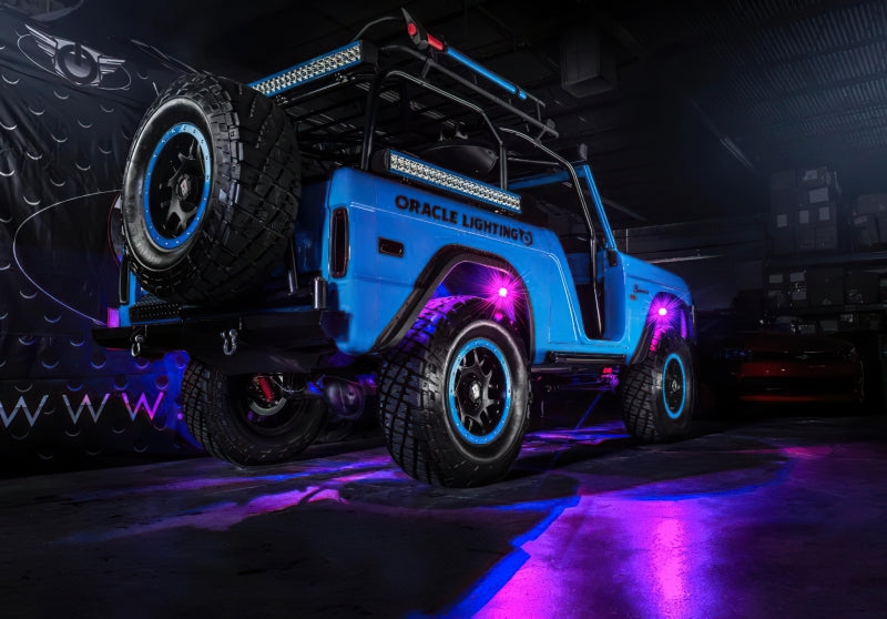 Oracle Bluetooth + RF Underbody Rock Light Kit - 8 PCS - ColorSHIFT ORACLE Lighting Light Bars & Cubes