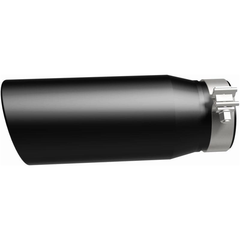 MagnaFlow Tip Stainless Black Coated Single Double Round Single Outlet 5in Dia 4in Inlet 13in L Magnaflow Catalytic Converter Universal