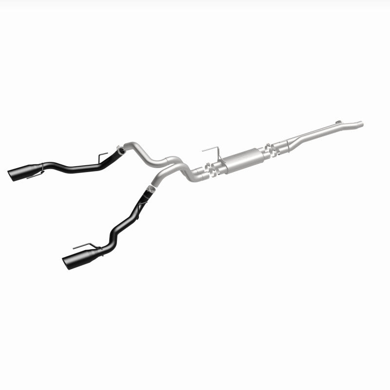 MagnaFlow SYS Cat-Back 2017 Ford F-150 Raptor 3.5L Dual Black Coated 3in Tips Magnaflow Catback
